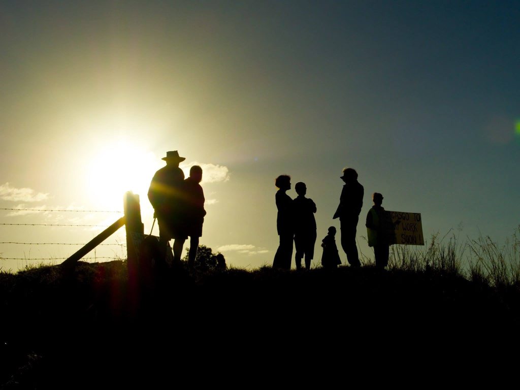 Dawn at the proposed drilling site at Bentley. Dawn at the proposed drilling site at Bentley.